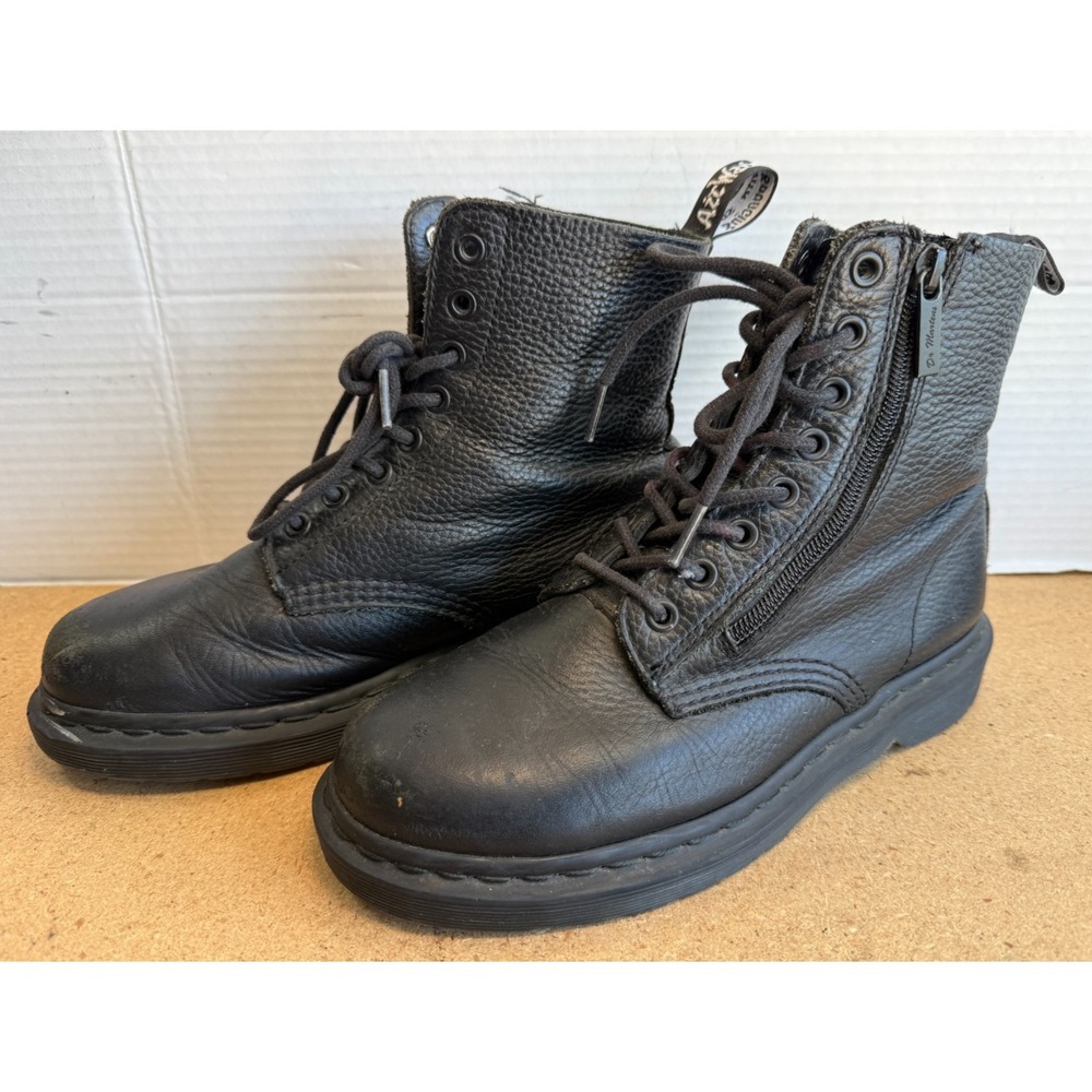 Dr. Martens 1460 Pascal Soft Leather with Zipper Combat Boot (US W7 EU 38)